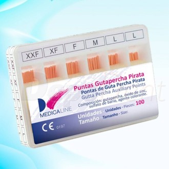 Puntas gutapercha pirata Medicaline