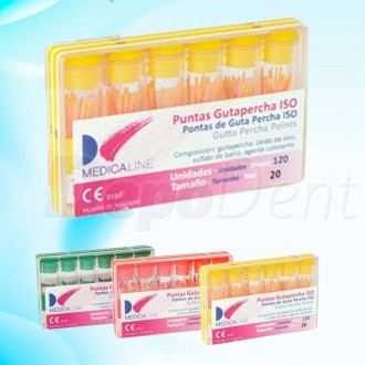 Puntas gutapercha ISO Medicaline