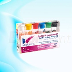 Puntas gutapercha Medicaline surtido color 15-40 120ud