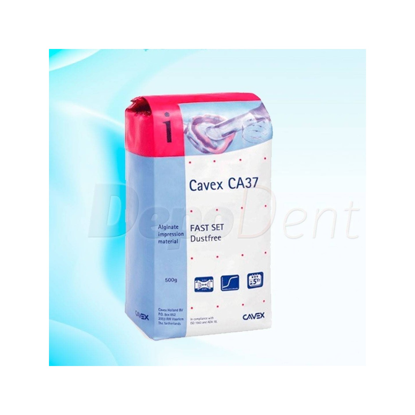 Ca37 CAVEX CA37 Fast alginato básico rosa para impresiones dentales