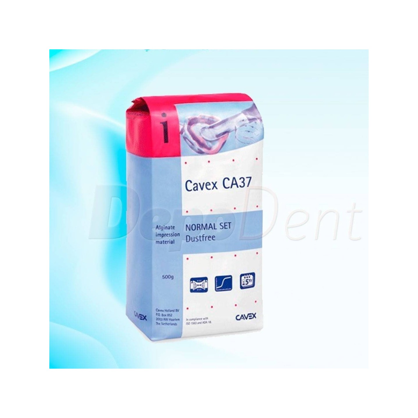 Ca37 CAVEX CA37 alginato básico rosa para impresiones dentales