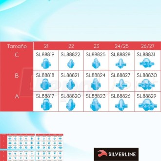 Preformas cera individuales para Maxilar superior Izquierda SilverLine