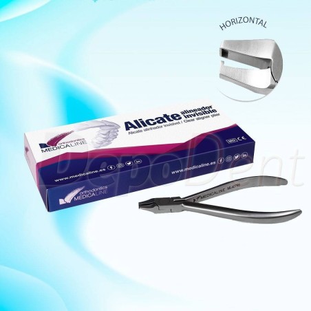 Alicates perforador horizontal para ortodoncia invisible