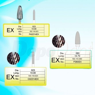 fresa carburo tungsteno variantes tipo EX