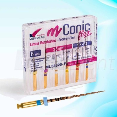 Limas endodoncia Medicaline NiTi mConic 25mm
