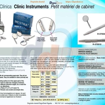 Catálogo útiles clínica dental Mestra