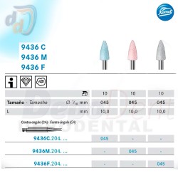 Pulidores Composite komet forma llama grande