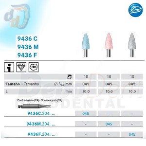 Pulidores Composite komet forma llama grande