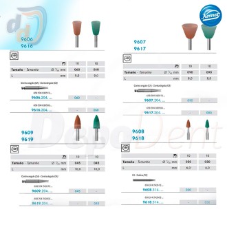 Pulidores para amalgama Komet