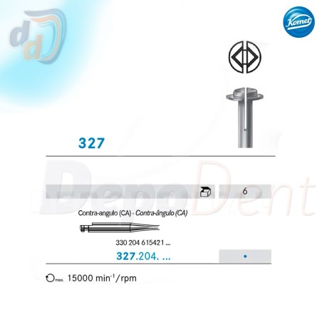 Mandriles especiales Komet 327 en acero inoxidable