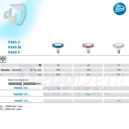 Pulidores para cerámicas Forma Rueda Diamante tres etapas