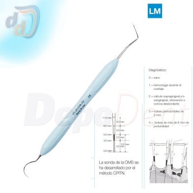 Sonda periodontal OMS