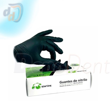 Guantes Nitrilo color negro Starline