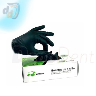 Guantes Nitrilo color negro Starline