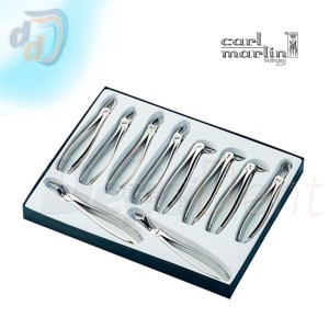 Forceps extracción Carl Martin juego 10x con estuche