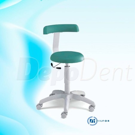 Taburete Zilfor para gabinete dental modelo Classic manual