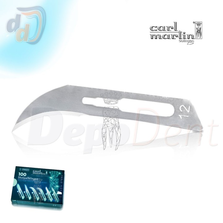 Hoja bisturí nº12 Carl Martin estéril