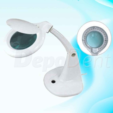 Lámpara lupa bifocal 3/12x sobrem 60 LEDs blancos 5.5W