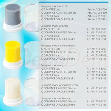 Cilindro cera para modelar IQ de Yeti Dental