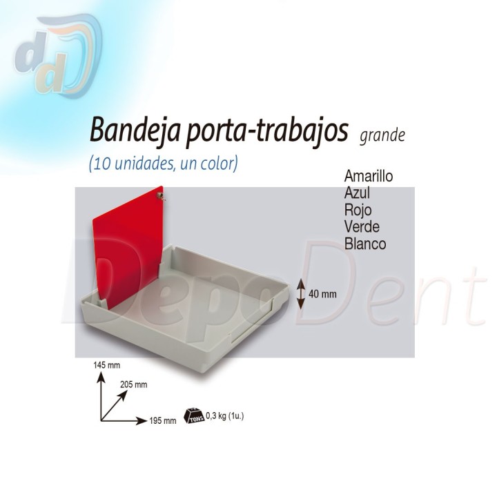 Bandejas Porta-trabajos Grandes 205x195x40 10uds